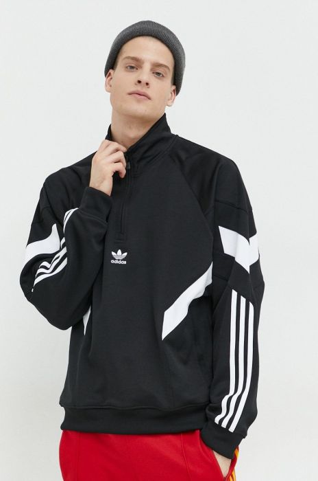 Кофта adidas Originals чоловіча колір чорний з аплікацією (2895725)