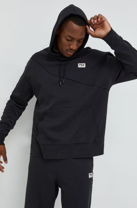 Кофта Fila чоловіча колір чорний з аплікацією (2607813)