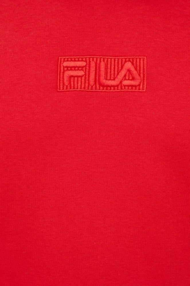 Кофта Fila чоловіча колір червоний з аплікацією фото 5