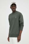 Бавовняна кофта Samsoe Samsoe чоловіча колір зелений однотонна (3236981)