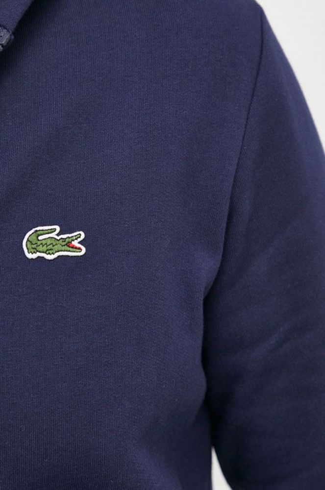 Кофта Lacoste чоловіча колір синій однотонна фото 5