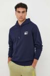 Бавовняна кофта Lacoste чоловіча колір синій з аплікацією SH9660-166