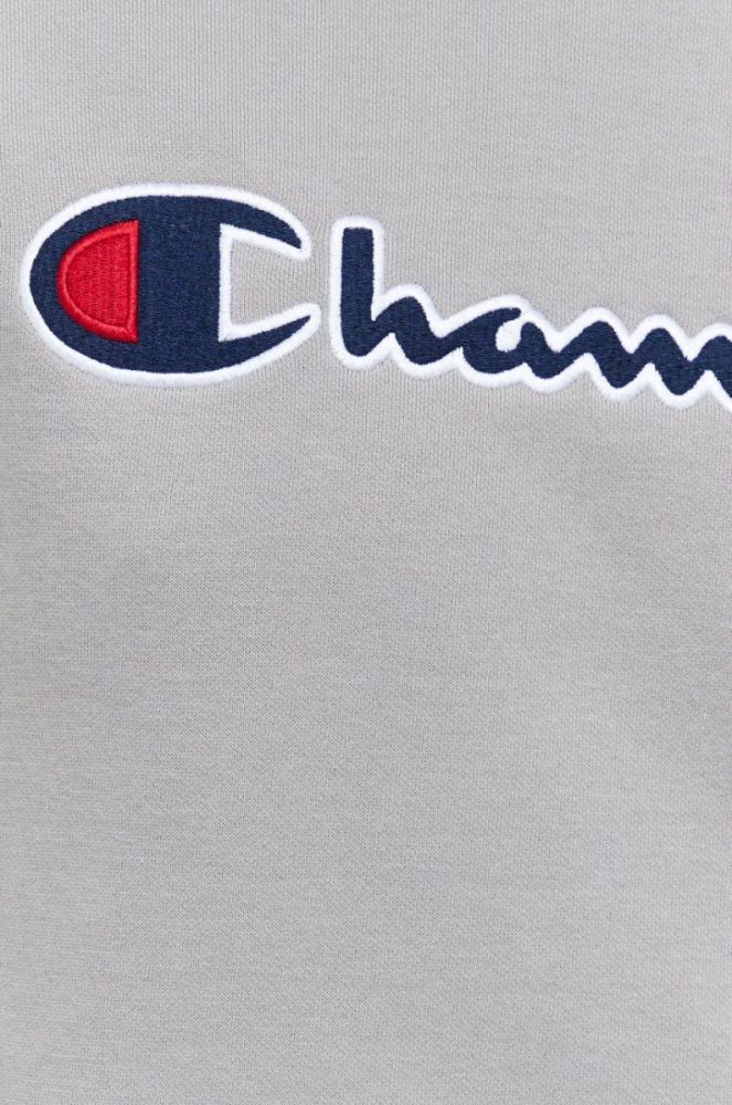 Кофта Champion чоловіча колір сірий з аплікацією (2687826) фото 5