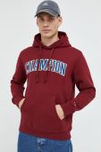 Кофта Champion чоловіча колір бордовий з капюшоном з аплікацією