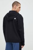 Кофта The North Face чоловіча колір чорний однотонна