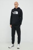 Спортивна кофта The North Face Tekno чоловіча колір чорний з капюшоном з принтом