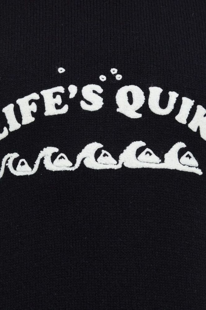Светр з домішкою вовни Quiksilver чоловічий колір чорний фото 5
