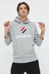 Кофта Superdry чоловіча колір сірий з капюшоном меланж (2778774) Кофта Superdry чоловіча колір сірий з капюшоном меланж (2778774)