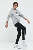 Кофта Superdry чоловіча колір сірий з капюшоном меланж (2778774)