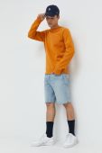 Кофта Superdry чоловіча колір помаранчевий однотонна