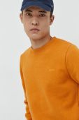 Кофта Superdry чоловіча колір помаранчевий однотонна