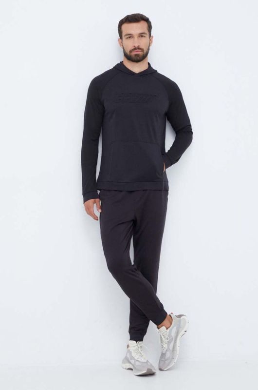 Кофта Helly Hansen чоловіча колір чорний з капюшоном візерунок фото 2
