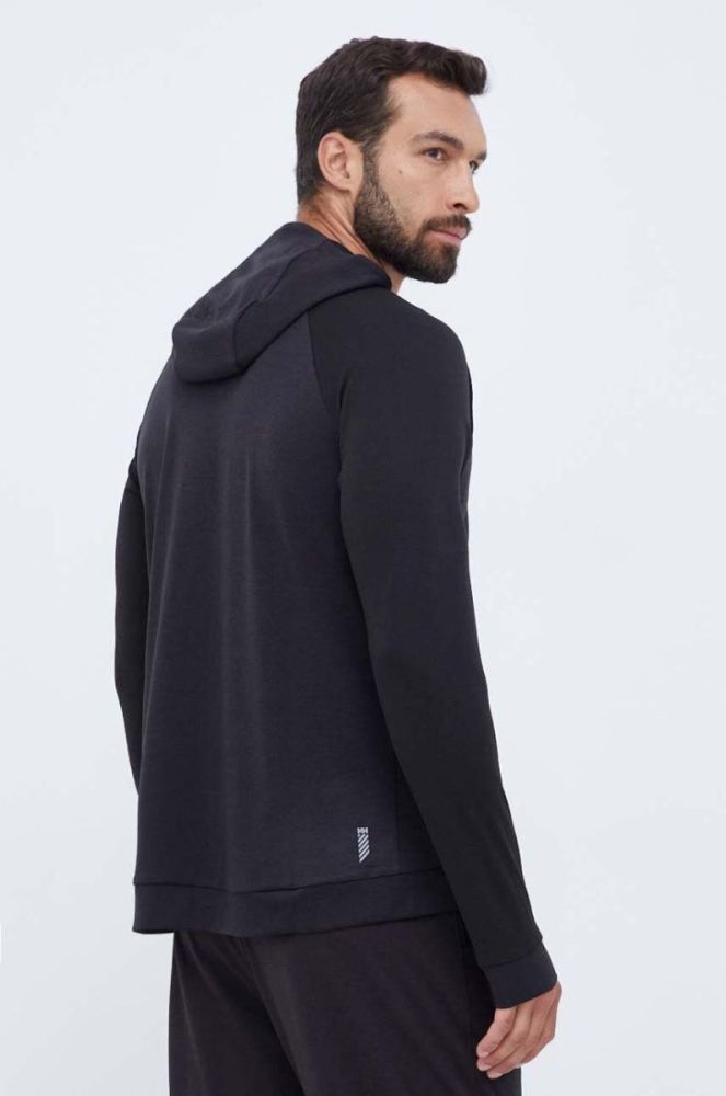 Кофта Helly Hansen чоловіча колір чорний з капюшоном візерунок фото 3