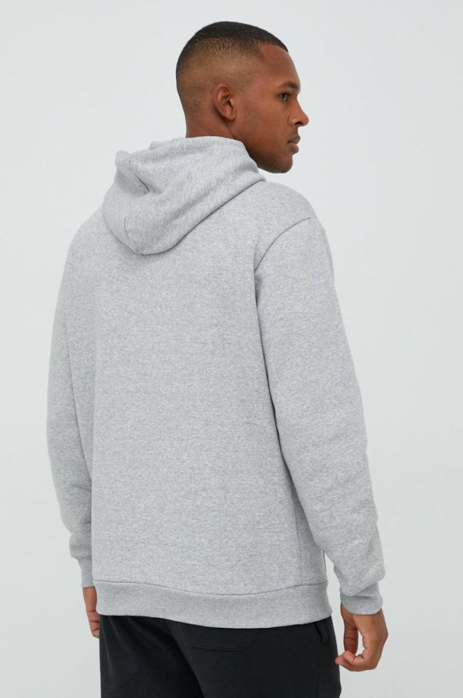 Кофта adidas чоловіча колір сірий з капюшоном з принтом (2774531) фото 3