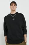 Кофта HUGO чоловіча колір чорний з аплікацією (2833550)