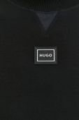 Кофта HUGO чоловіча колір чорний з аплікацією (2833550)