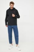Бавовняна кофта Polo Ralph Lauren чоловіча колір чорний однотонна