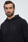 Кофта Colourwear чоловіча колір чорний з капюшоном з аплікацією
