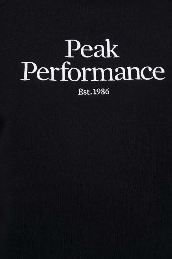 Кофта Peak Performance чоловіча колір чорний з капюшоном однотонна (3080192) фото 5