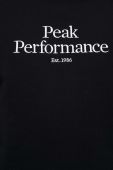 Кофта Peak Performance чоловіча колір чорний з капюшоном однотонна (3080192)