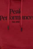 Кофта Peak Performance чоловіча колір бордовий однотонна