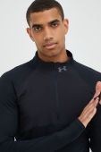 Лонгслів до бігу Under Armour Qualifier Run 2.0 колір чорний однотонний