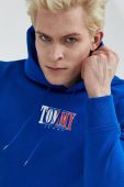 Бавовняна кофта Tommy Jeans чоловіча  з принтом колір блакитний (2603715)