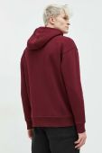 Кофта Tommy Jeans чоловіча колір бордовий з капюшоном з аплікацією