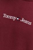 Кофта Tommy Jeans чоловіча колір бордовий з капюшоном з аплікацією