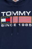 Бавовняна кофта Tommy Jeans чоловіча колір синій з аплікацією (2603747)