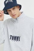 Бавовняна кофта Tommy Jeans чоловіча колір сірий меланж (2840171)