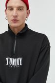 Бавовняна кофта Tommy Jeans чоловіча колір чорний меланж