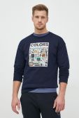 Кофта United Colors of Benetton чоловіча колір синій з принтом