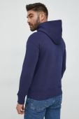 Кофта United Colors of Benetton чоловіча колір синій з капюшоном з принтом