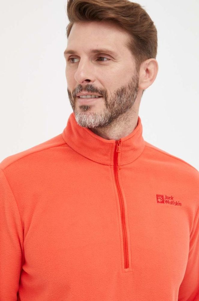 Спортивна кофта Jack Wolfskin Taunus колір червоний однотонна (3472031) фото 4