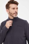 Спортивна кофта Jack Wolfskin Taunus колір сірий однотонна