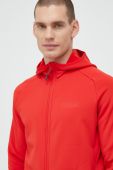 Спортивна кофта Jack Wolfskin Baiselberg чоловіча колір червоний однотонна