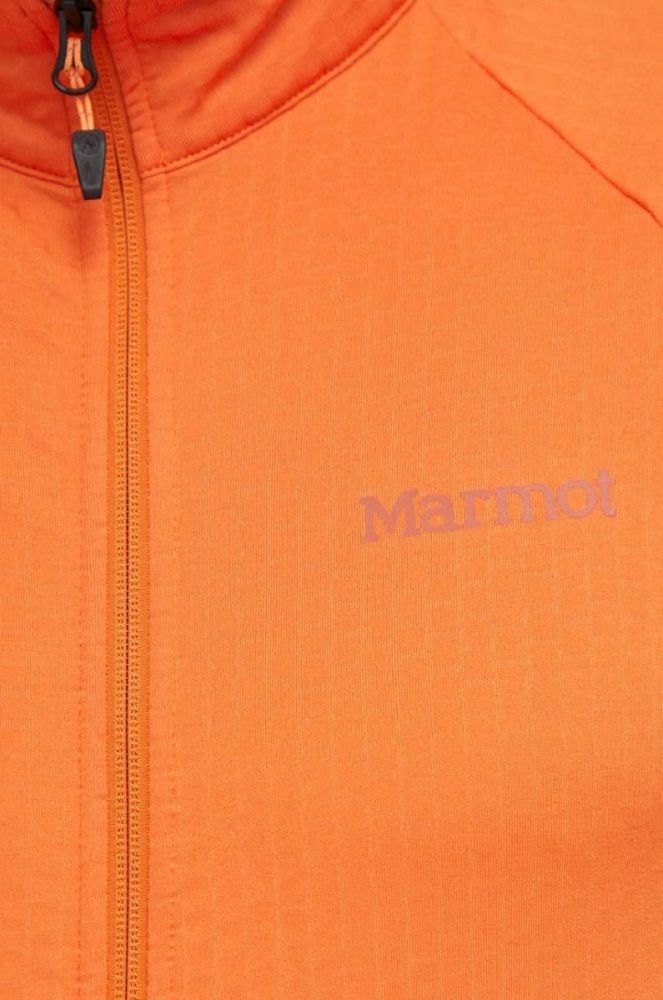 Спортивна кофта Marmot Leconte Fleece чоловіча колір помаранчевий однотонна фото 4