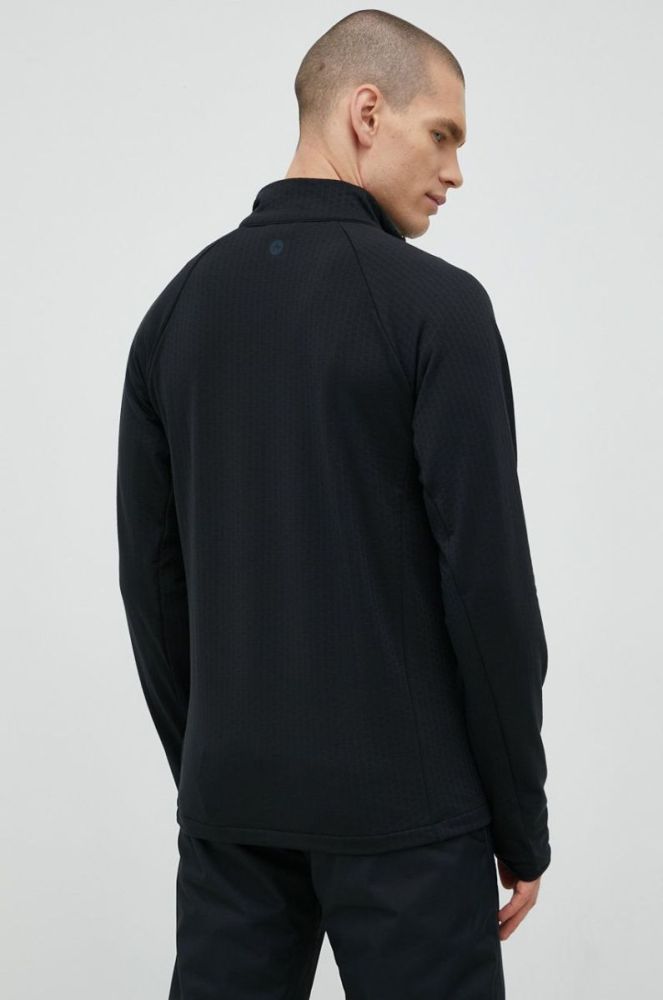 Спортивна кофта Marmot Leconte Fleece чоловіча колір чорний однотонна фото 3