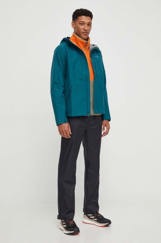 Спортивна кофта Marmot Aros Fleece чоловіча колір помаранчевий візерунок фото 2