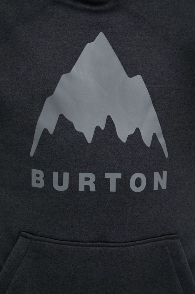 Кофта Burton чоловіча колір чорний з капюшоном з принтом (2814822) фото 5
