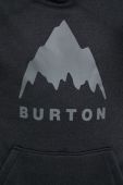 Кофта Burton чоловіча колір чорний з капюшоном з принтом (2814822)