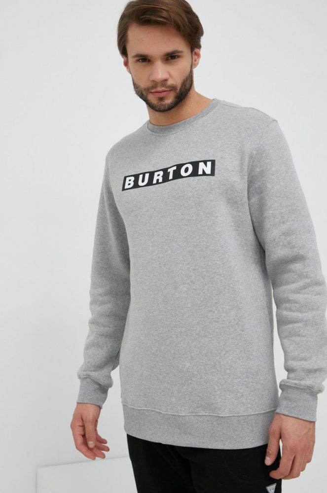 Кофта Burton чоловіча колір сірий з принтом (2759369) фото 4