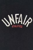 Бавовняна кофта Unfair Athletics чоловіча колір чорний з капюшоном з аплікацією
