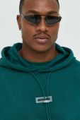 Кофта Sixth June чоловіча колір зелений з капюшоном з аплікацією (2801170)
