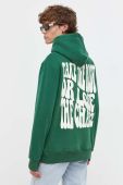 Кофта Sixth June чоловіча колір зелений з капюшоном з принтом