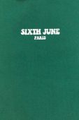 Кофта Sixth June чоловіча колір зелений з капюшоном з принтом