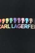 Кофта Karl Lagerfeld колір чорний з принтом