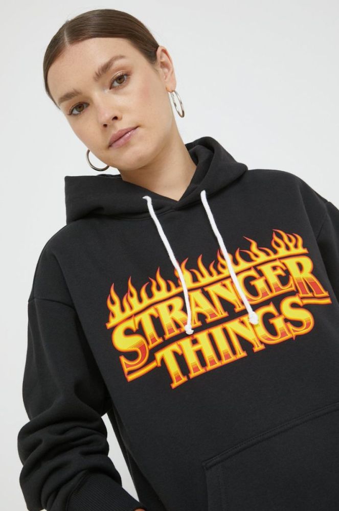 Кофта Champion Xstranger Things колір чорний з принтом (2536743) фото 7