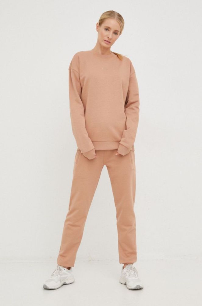 Бавовняна кофта Arkk Copenhagen unisex колір бежевий однотонна фото 2